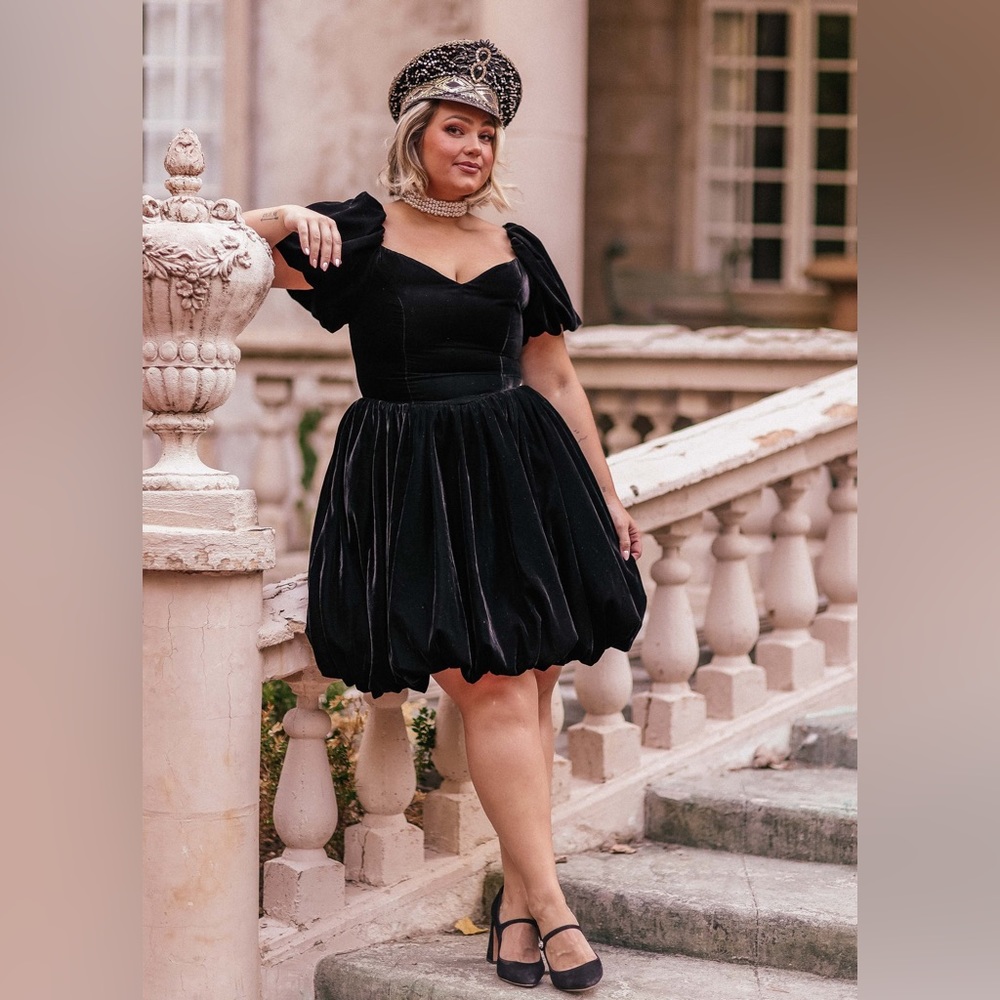 JessaKae Plus Size Louise Black Dress 3x